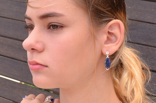 Barbara Lapis Lazuli Earrings